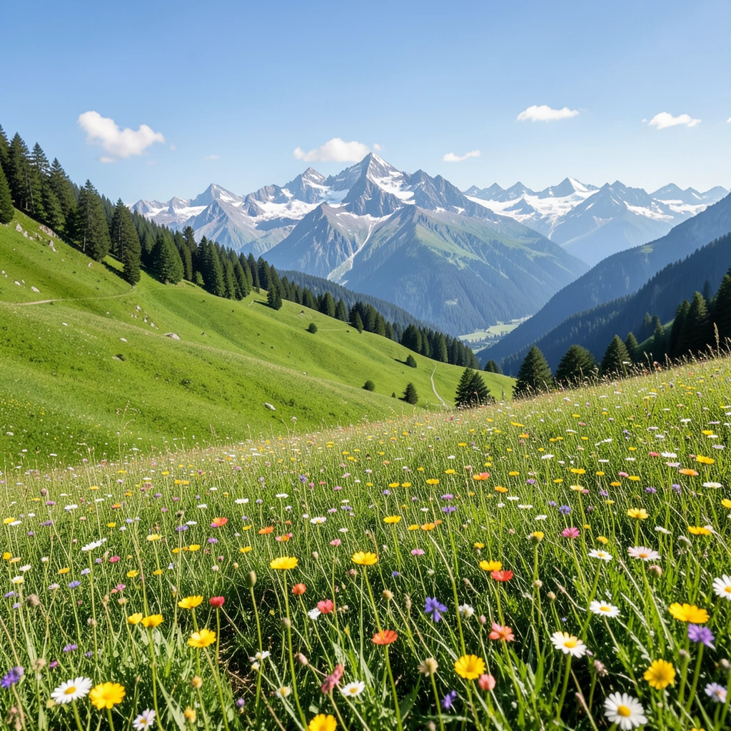 Paysage des Alpes européennes